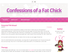 Tablet Screenshot of confessionsofafatchick.com